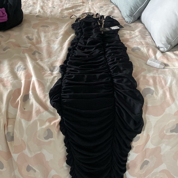 Madison Mesh Black Maxi Dress - Picture 6 of 6